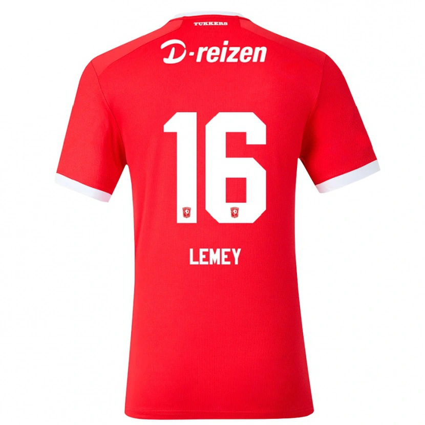 Danxen Kid Diede Lemey #16 Red White Home Jersey 2026/27 T-Shirt