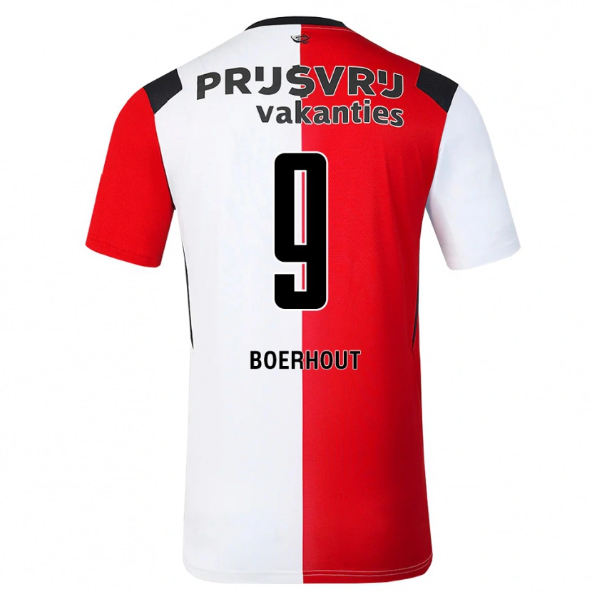 Danxen Kid Yoram Boerhout #9 Red White Black Home Jersey 2026/27 T-Shirt