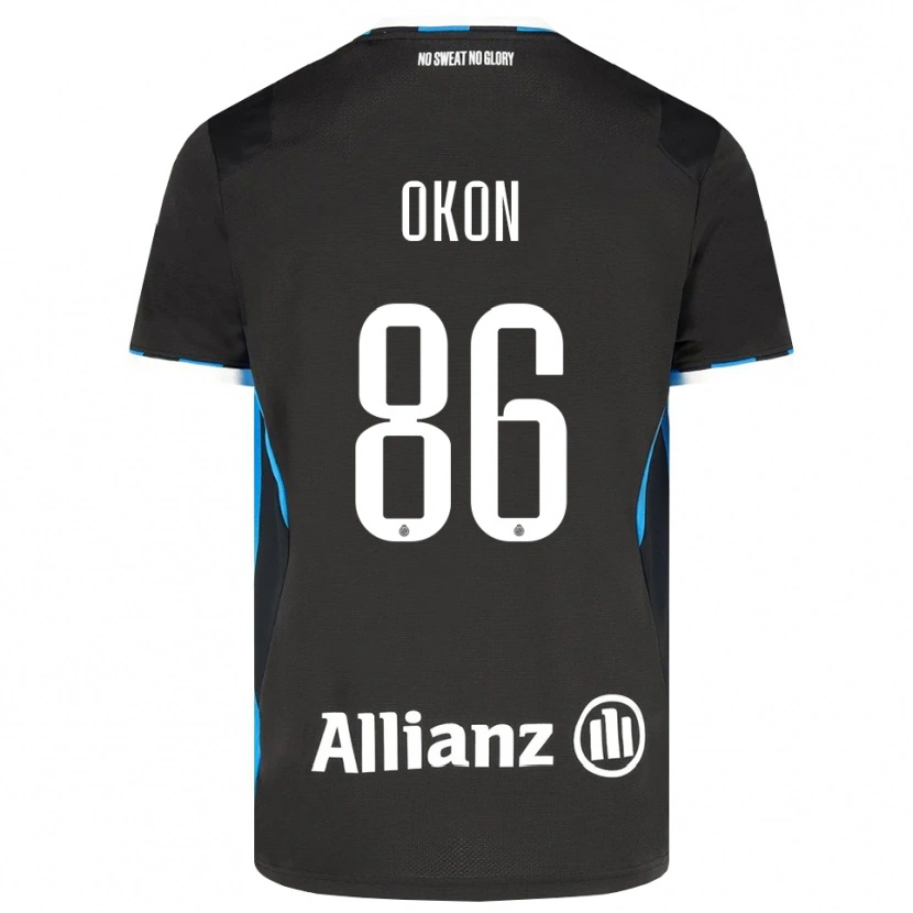 Danxen Kid Gianluca Okon-Engstler #86 Black Red Blue Home Jersey 2026/27 T-Shirt
