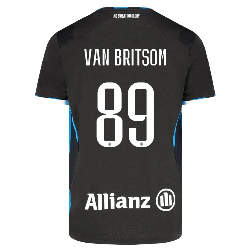 Danxen Kid Jakke Van Britsom #89 Black Red Blue Home Jersey 2026/27 T-Shirt