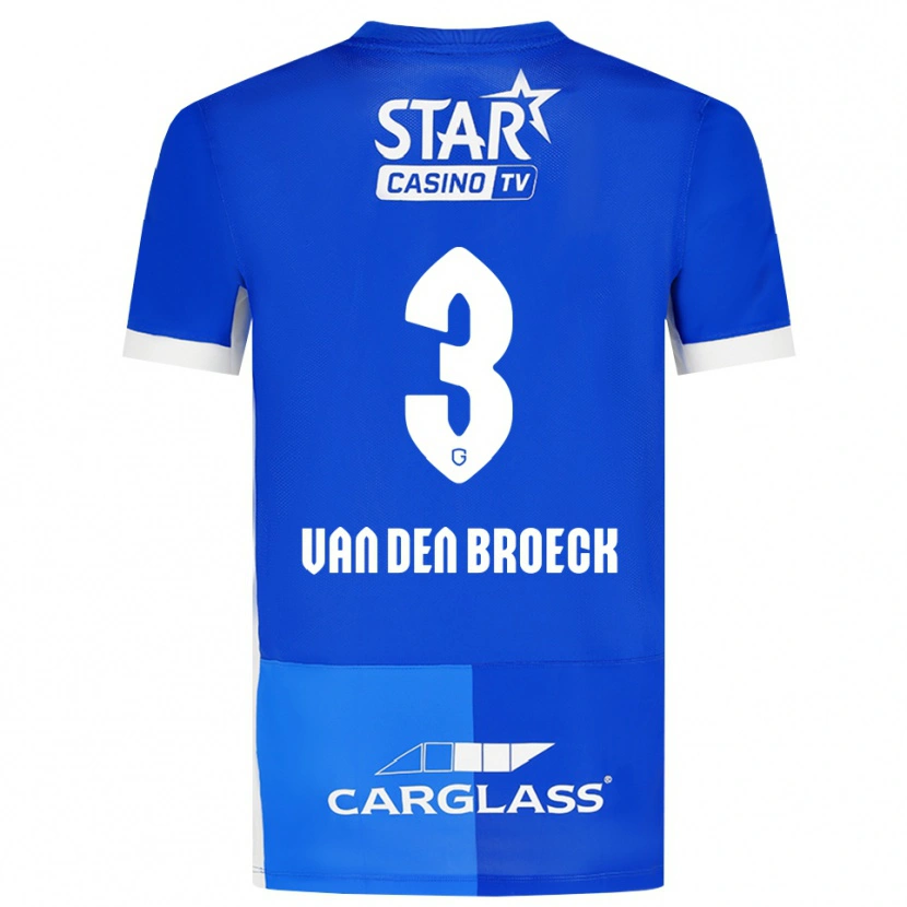 Danxen Kid Kobe Van Den Broeck #3 Medium Blue Royal Blue White Home Jersey 2026/27 T-Shirt