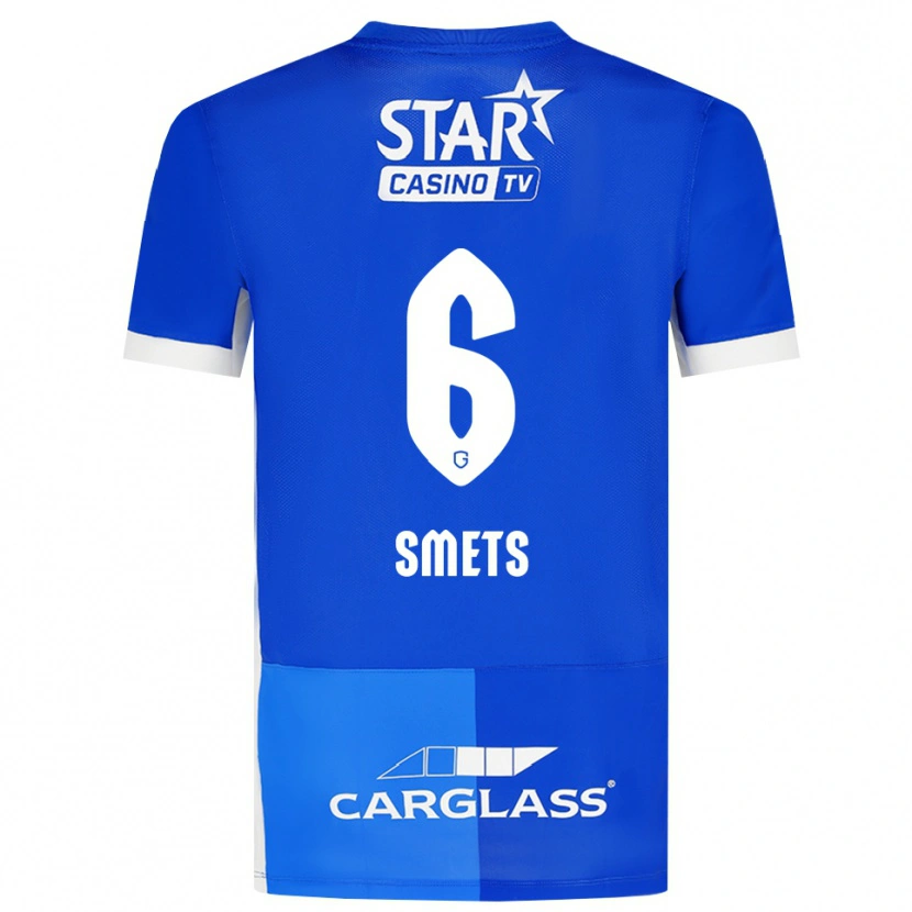 Danxen Kid Matte Smets #6 Medium Blue Royal Blue White Home Jersey 2026/27 T-Shirt