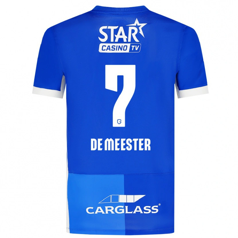 Danxen Kid Thirsa De Meester #7 Medium Blue Royal Blue White Home Jersey 2026/27 T-Shirt