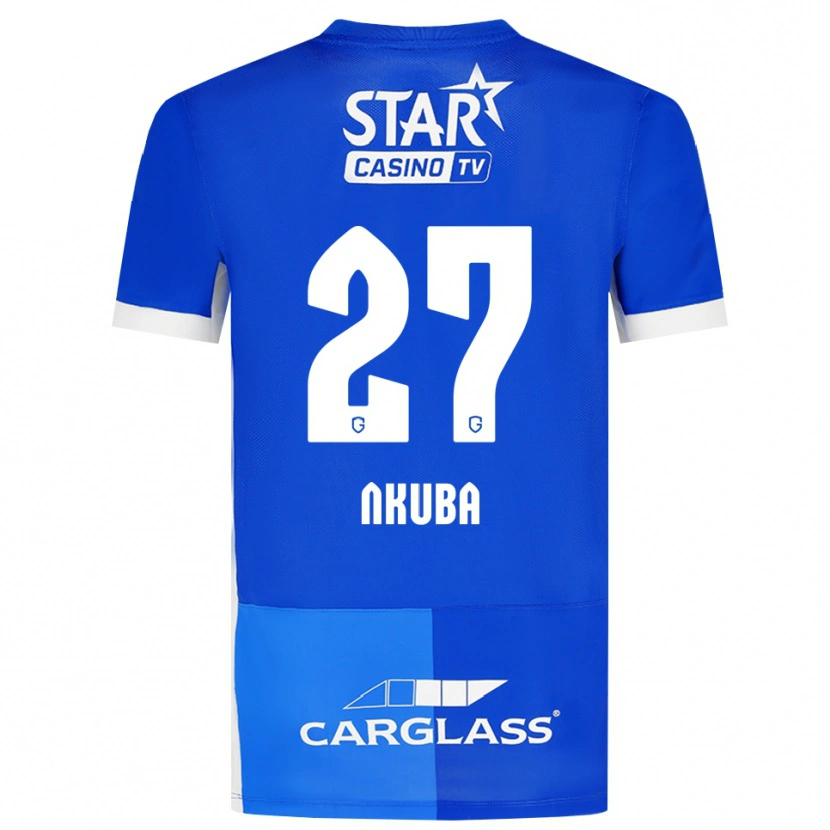 Danxen Kid Ken Nkuba #27 Medium Blue Royal Blue White Home Jersey 2026/27 T-Shirt