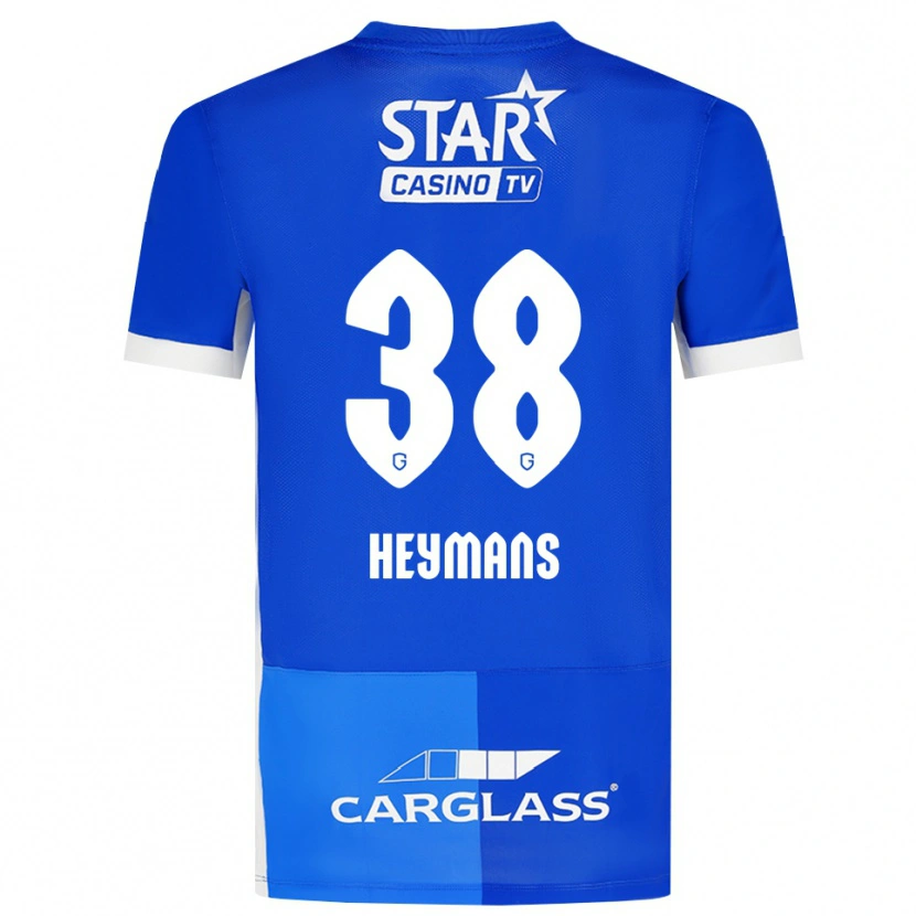 Danxen Kid Daan Heymans #38 Medium Blue Royal Blue White Home Jersey 2026/27 T-Shirt
