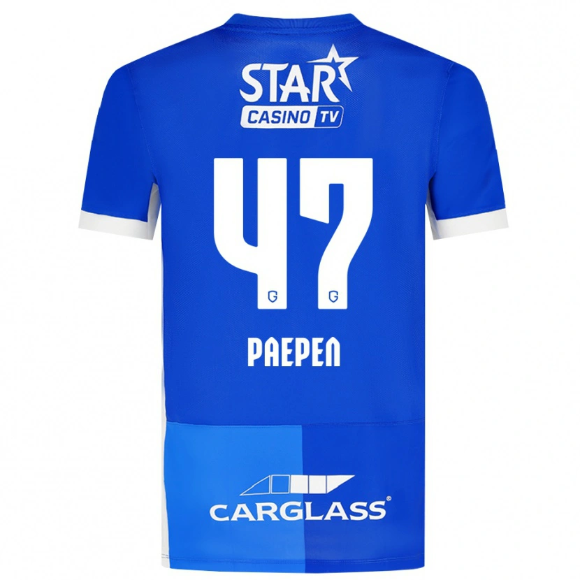Danxen Kid Sam Paepen #47 Medium Blue Royal Blue White Home Jersey 2026/27 T-Shirt