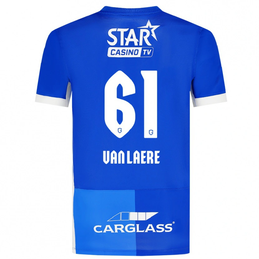 Danxen Kid Daan Van Laere #61 Medium Blue Royal Blue White Home Jersey 2026/27 T-Shirt