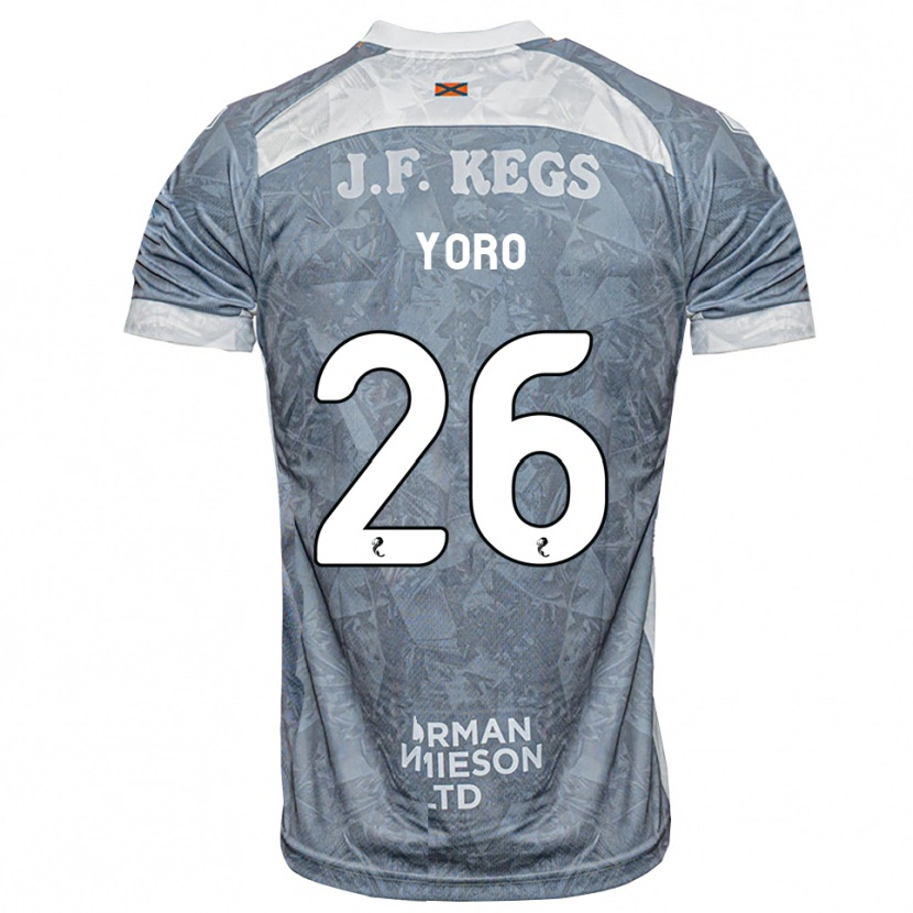 Danxen Kid Abdoulaye Yoro #26 Lightslate Gray Away Jersey 2026/27 T-Shirt
