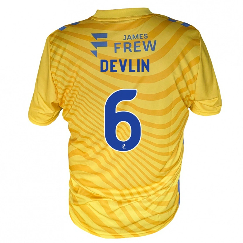 Danxen Kid Daniel Devlin #6 Royalblue Yellow Away Jersey 2026/27 T-Shirt
