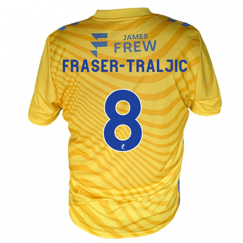 Danxen Kid Kali Fraser-Traljic #8 Royalblue Yellow Away Jersey 2026/27 T-Shirt