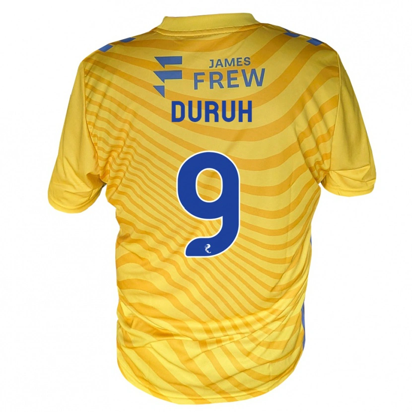 Danxen Kid Samuel Duruh #9 Royalblue Yellow Away Jersey 2026/27 T-Shirt