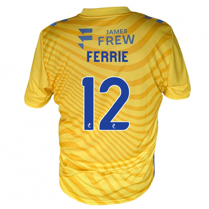 Danxen Kid Calum Ferrie #12 Royalblue Yellow Away Jersey 2026/27 T-Shirt