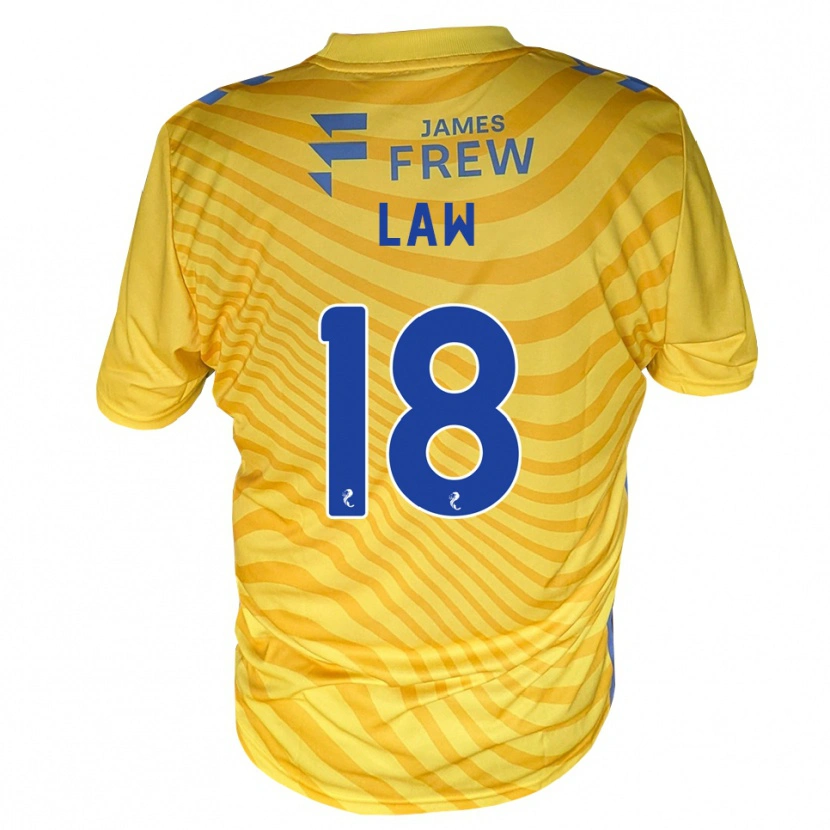Danxen Kid Adam Law #18 Royalblue Yellow Away Jersey 2026/27 T-Shirt