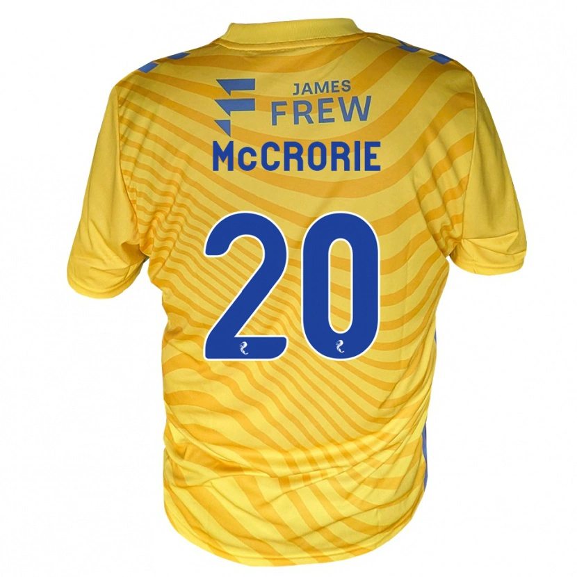 Danxen Kid Robby Mccrorie #20 Royalblue Yellow Away Jersey 2026/27 T-Shirt