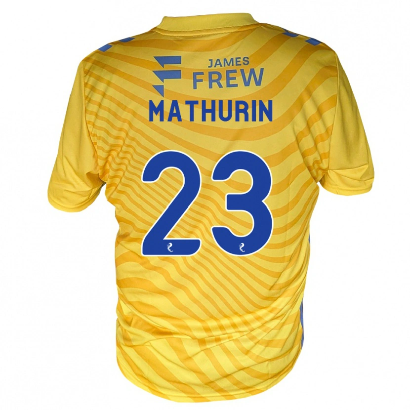 Danxen Kid Roshaun Mathurin #23 Royalblue Yellow Away Jersey 2026/27 T-Shirt