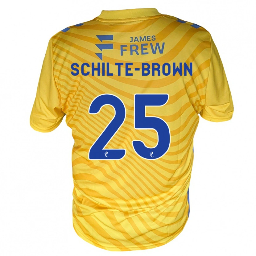 Danxen Kid Ethan Schilte-Brown #25 Royalblue Yellow Away Jersey 2026/27 T-Shirt