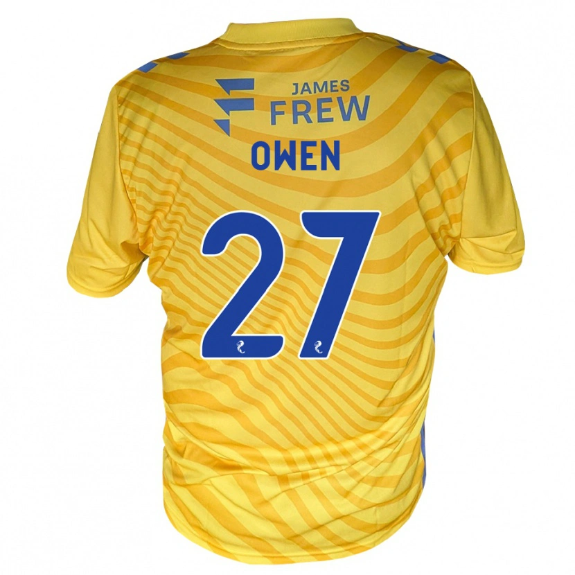 Danxen Kid Ieuan Owen #27 Royalblue Yellow Away Jersey 2026/27 T-Shirt