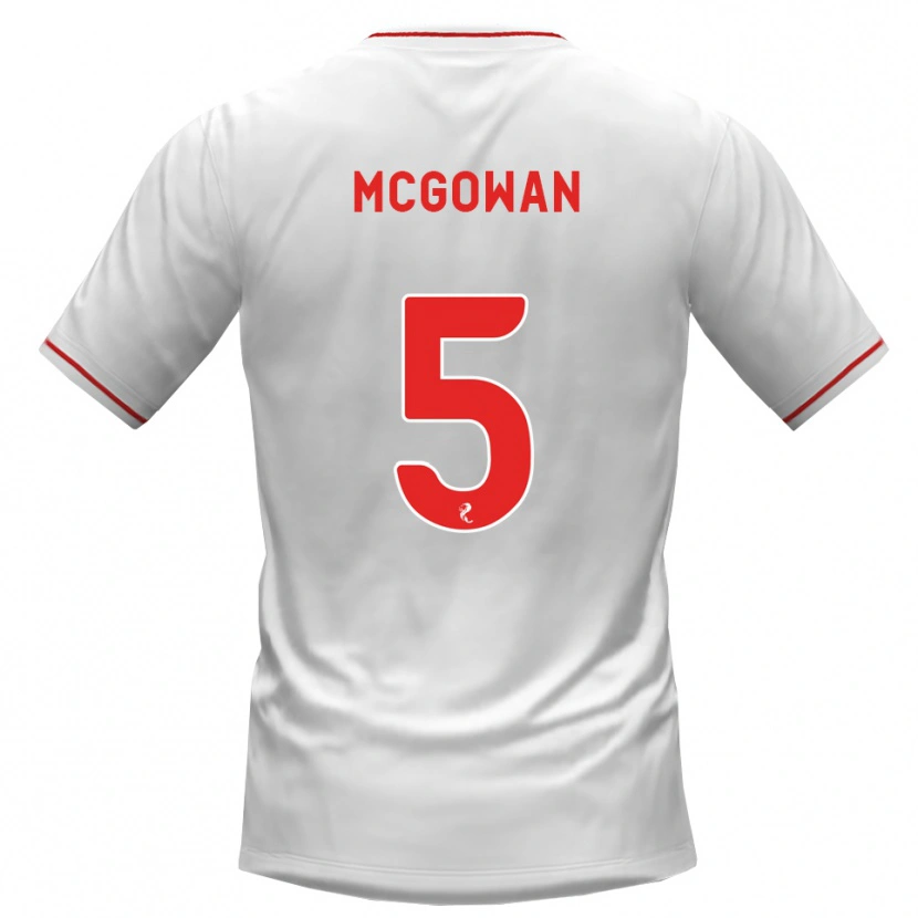 Danxen Kid Ryan Mcgowan #5 White Red Away Jersey 2026/27 T-Shirt