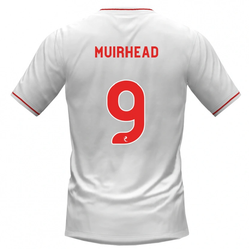 Danxen Kid Robbie Muirhead #9 White Red Away Jersey 2026/27 T-Shirt