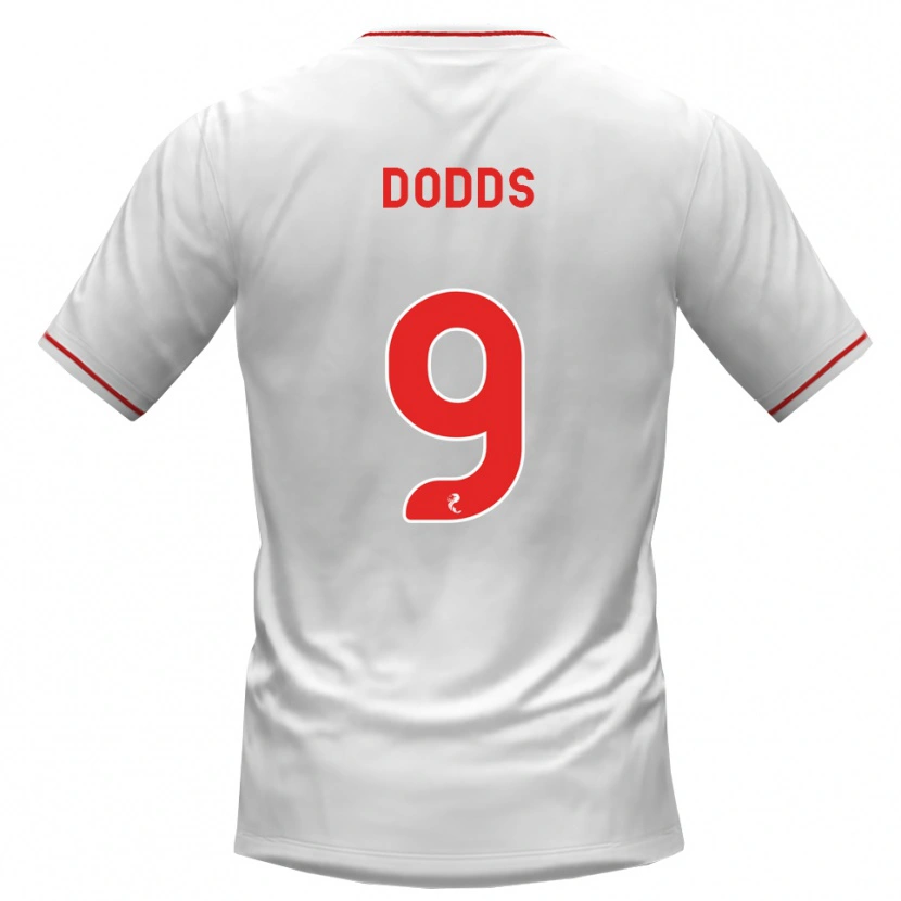 Danxen Kid Jen Dodds #9 White Red Away Jersey 2026/27 T-Shirt
