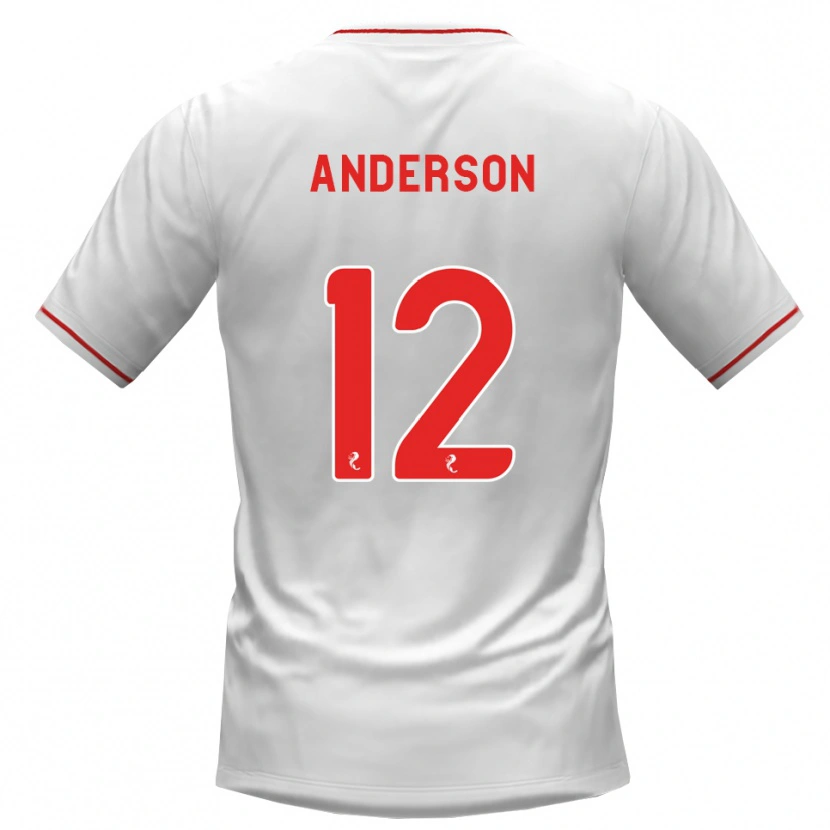 Danxen Kid Rhys Anderson #12 White Red Away Jersey 2026/27 T-Shirt