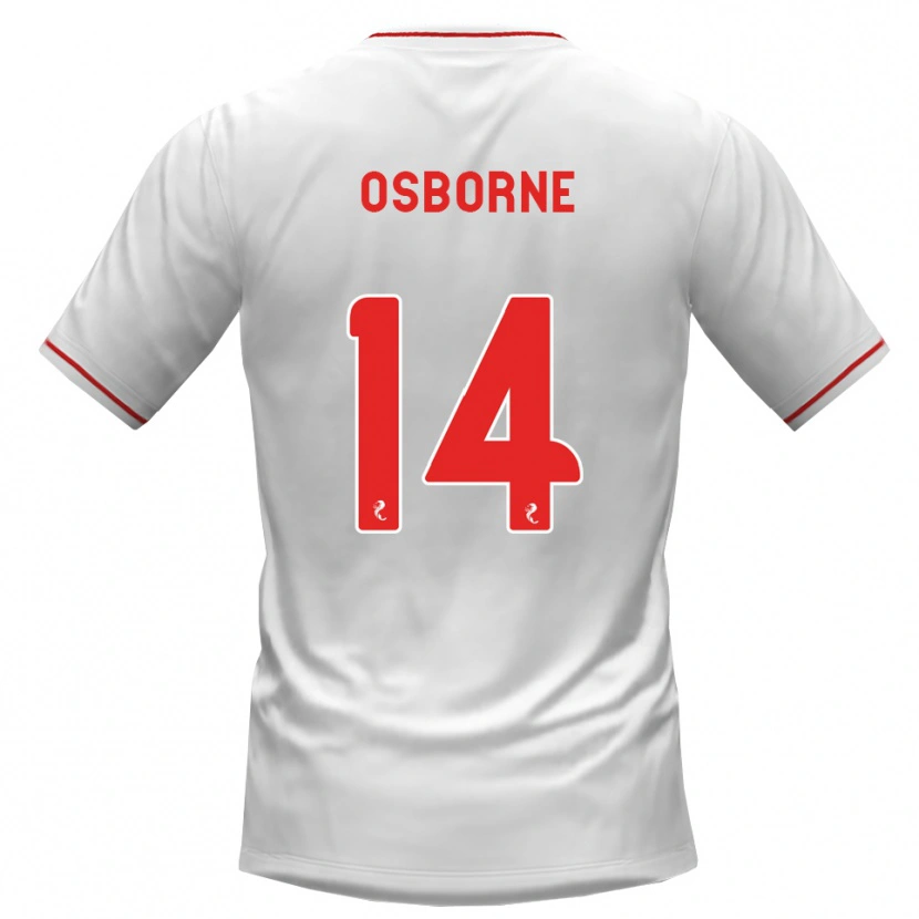 Danxen Kid Ellie Osborne #14 White Red Away Jersey 2026/27 T-Shirt