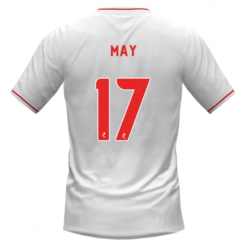 Danxen Kid Stevie May #17 White Red Away Jersey 2026/27 T-Shirt