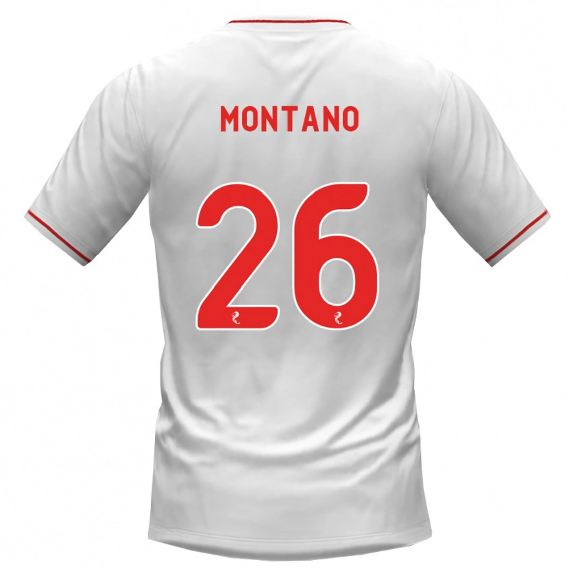 Danxen Kid Cristian Montano #26 White Red Away Jersey 2026/27 T-Shirt