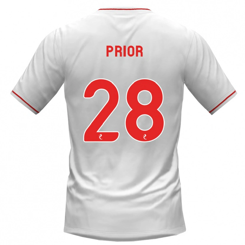 Danxen Kid Jérôme Prior #28 White Red Away Jersey 2026/27 T-Shirt