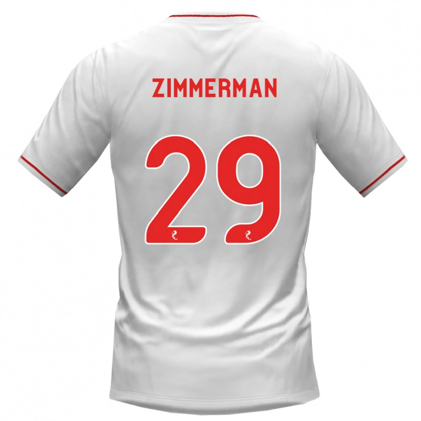 Danxen Kid Joshua Zimmerman #29 White Red Away Jersey 2026/27 T-Shirt