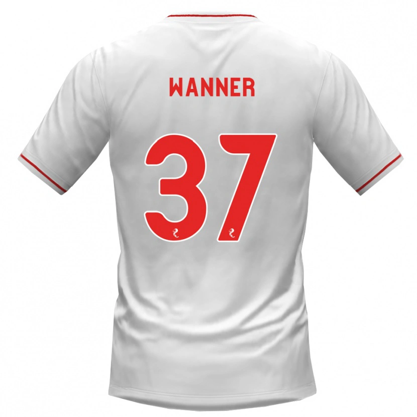 Danxen Kid Jannik Wanner #37 White Red Away Jersey 2026/27 T-Shirt