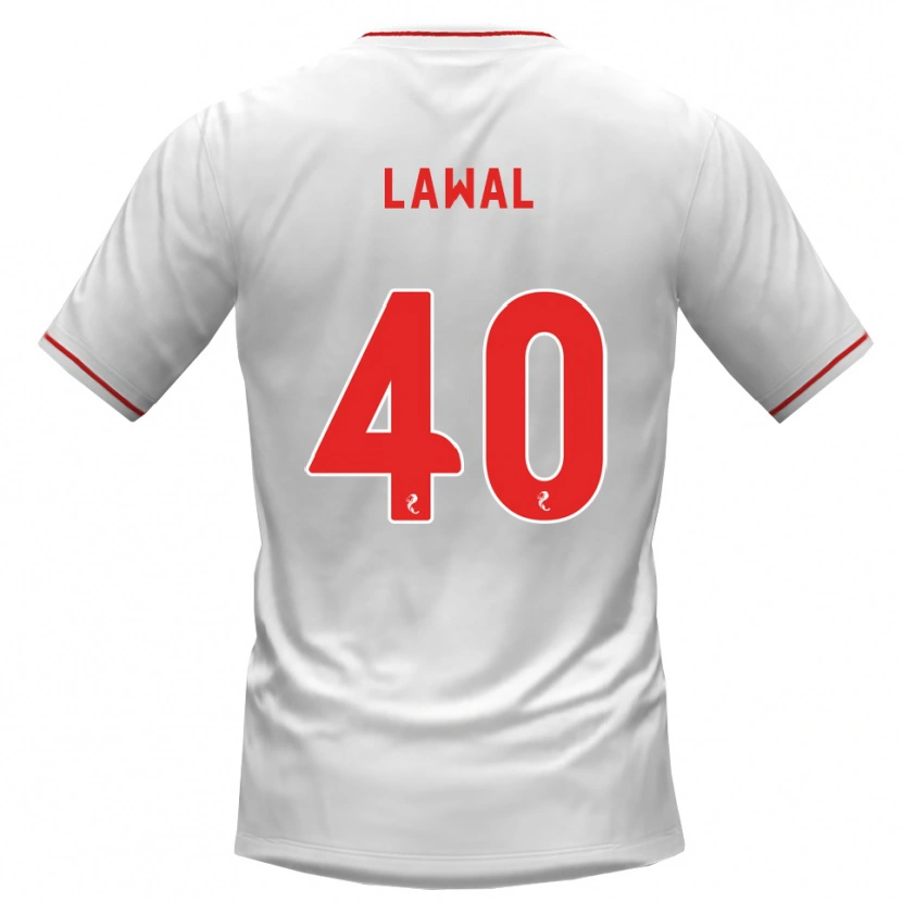 Danxen Kid Samson Lawal #40 White Red Away Jersey 2026/27 T-Shirt