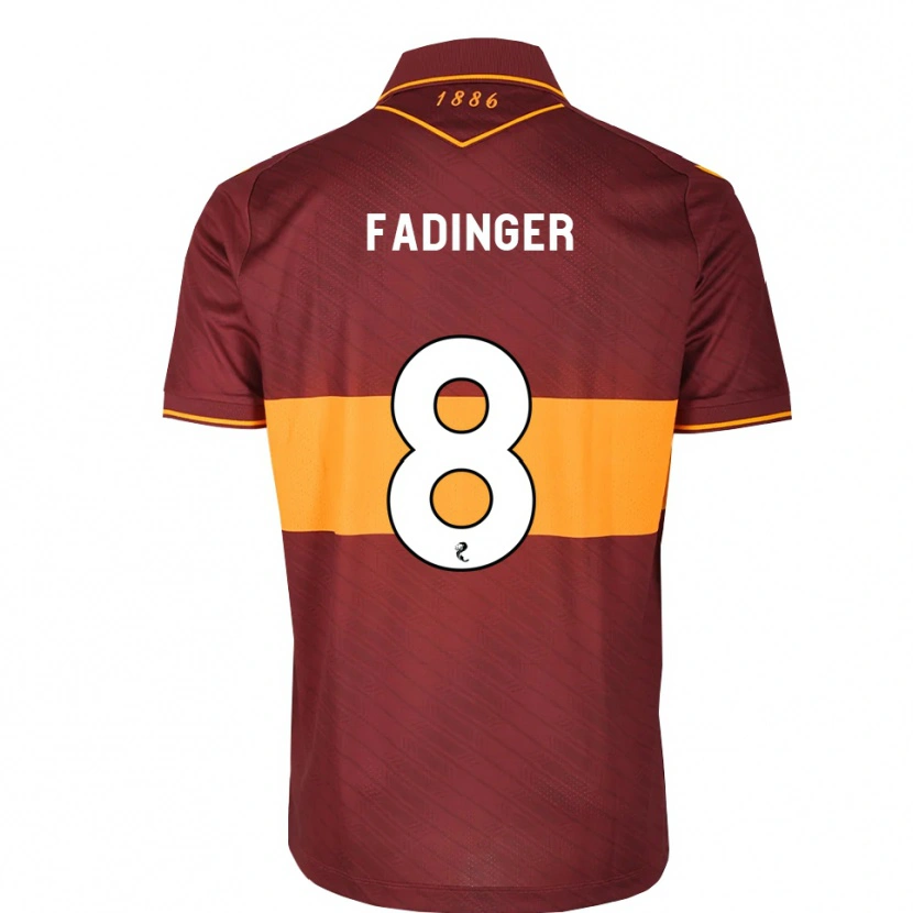 Danxen Kid Lukas Fadinger #8 Orange Maroon Away Jersey 2026/27 T-Shirt