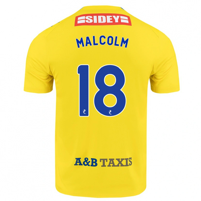 Danxen Kid Jodie Malcolm #18 Yellow Blue Black Away Jersey 2026/27 T-Shirt