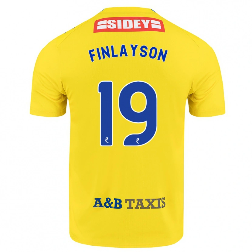 Danxen Kid Danny Finlayson #19 Yellow Blue Black Away Jersey 2026/27 T-Shirt