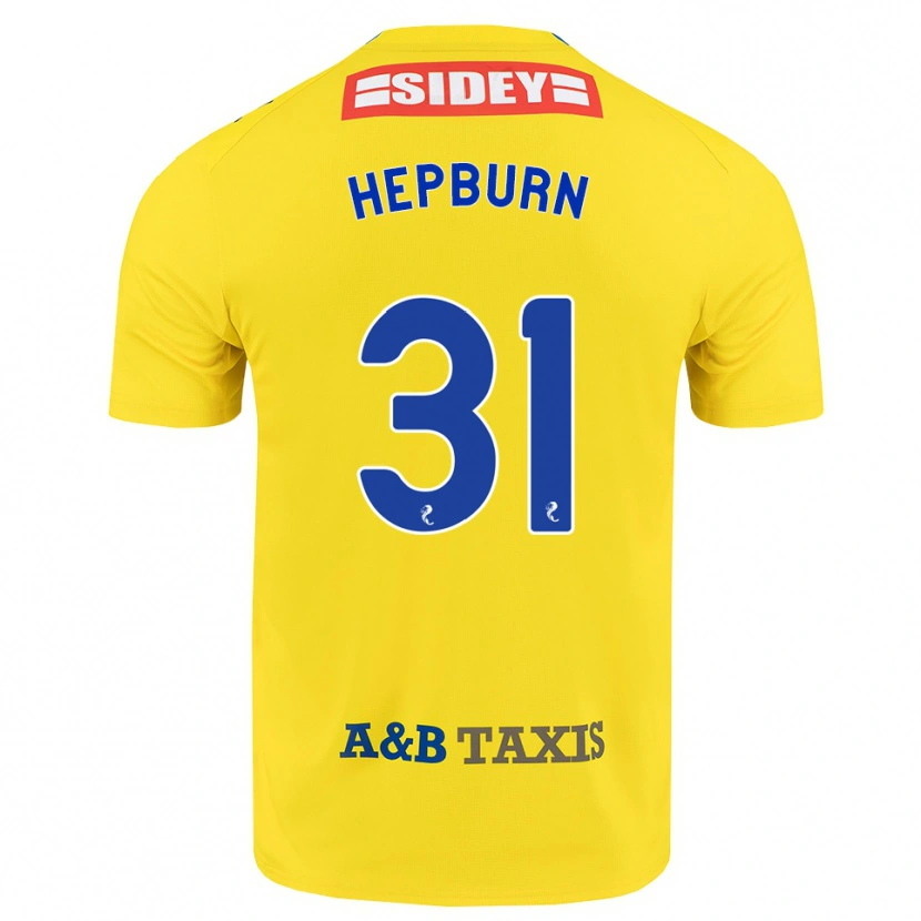 Danxen Kid Craig Hepburn #31 Yellow Blue Black Away Jersey 2026/27 T-Shirt