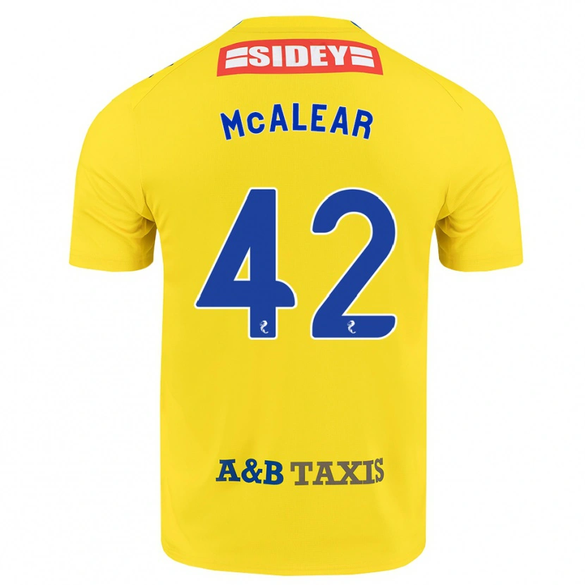 Danxen Kid Reece Mcalear #42 Yellow Blue Black Away Jersey 2026/27 T-Shirt
