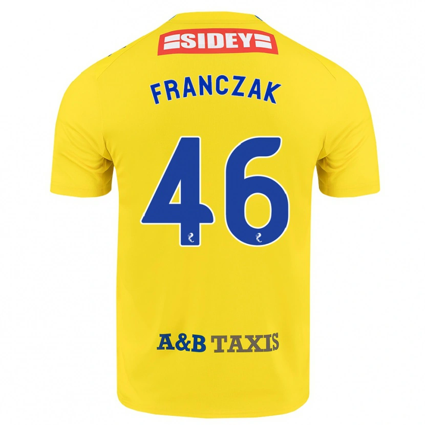 Danxen Kid Franciszek Franczak #46 Yellow Blue Black Away Jersey 2026/27 T-Shirt