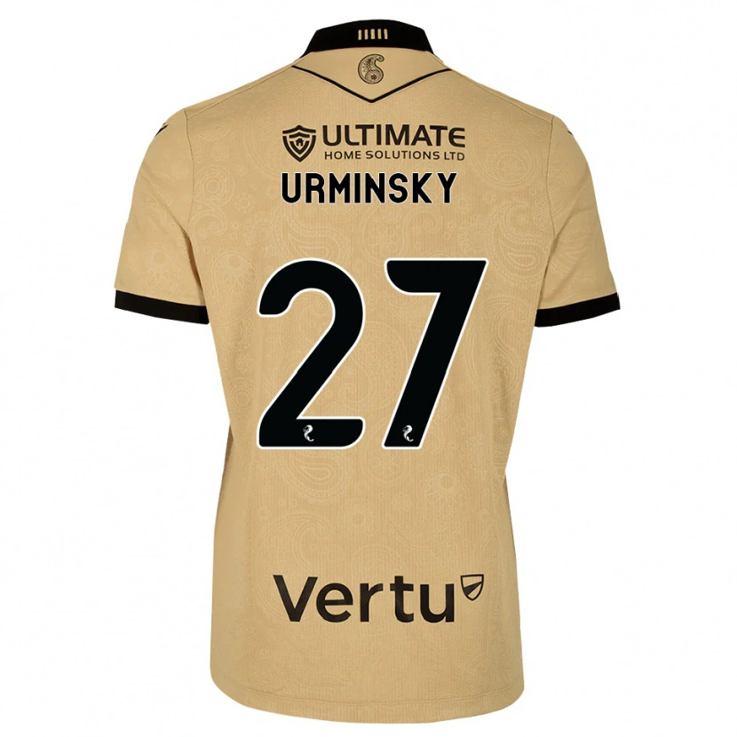 Danxen Kid Peter Urminsky #27 Burlywood Black Away Jersey 2026/27 T-Shirt
