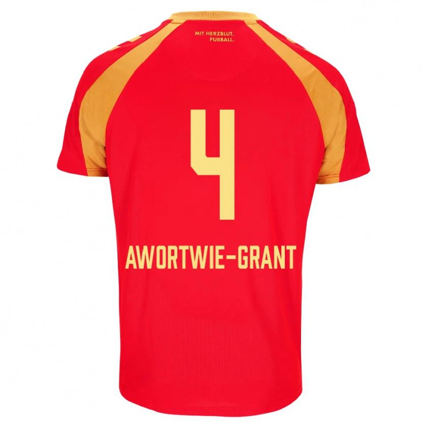 Danxen Kid Nyamekye Awortwie-Grant #4 Red Orange Black Away Jersey 2026/27 T-Shirt