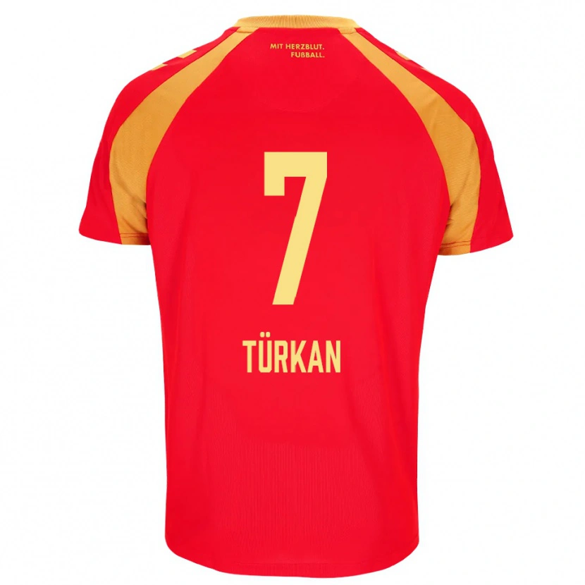 Danxen Kid Semih Türkan #7 Red Orange Black Away Jersey 2026/27 T-Shirt