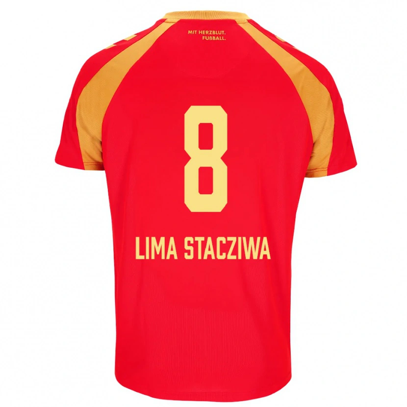 Danxen Kid Neo Lima Stacziwa #8 Red Orange Black Away Jersey 2026/27 T-Shirt