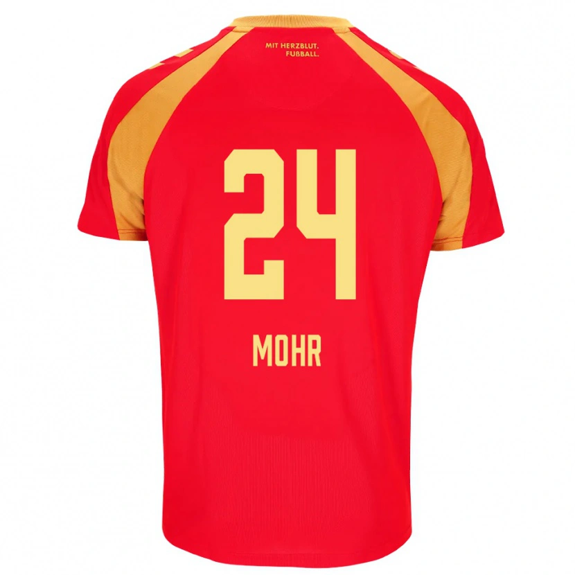 Danxen Kid Niklas Mohr #24 Red Orange Black Away Jersey 2026/27 T-Shirt