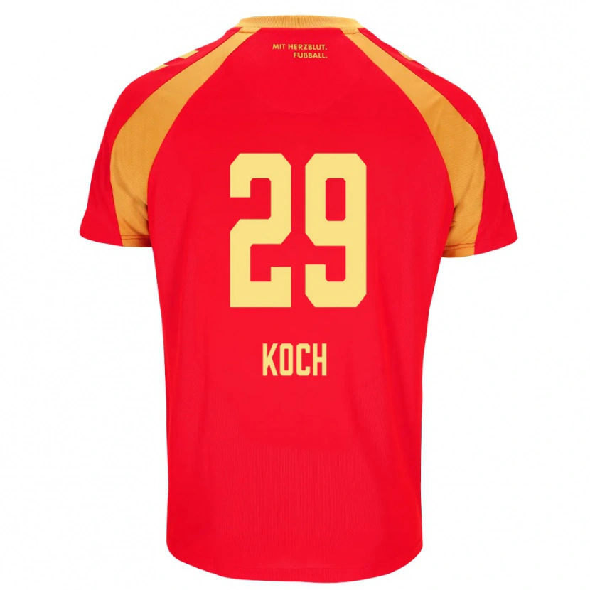 Danxen Kid Henrik Koch #29 Red Orange Black Away Jersey 2026/27 T-Shirt