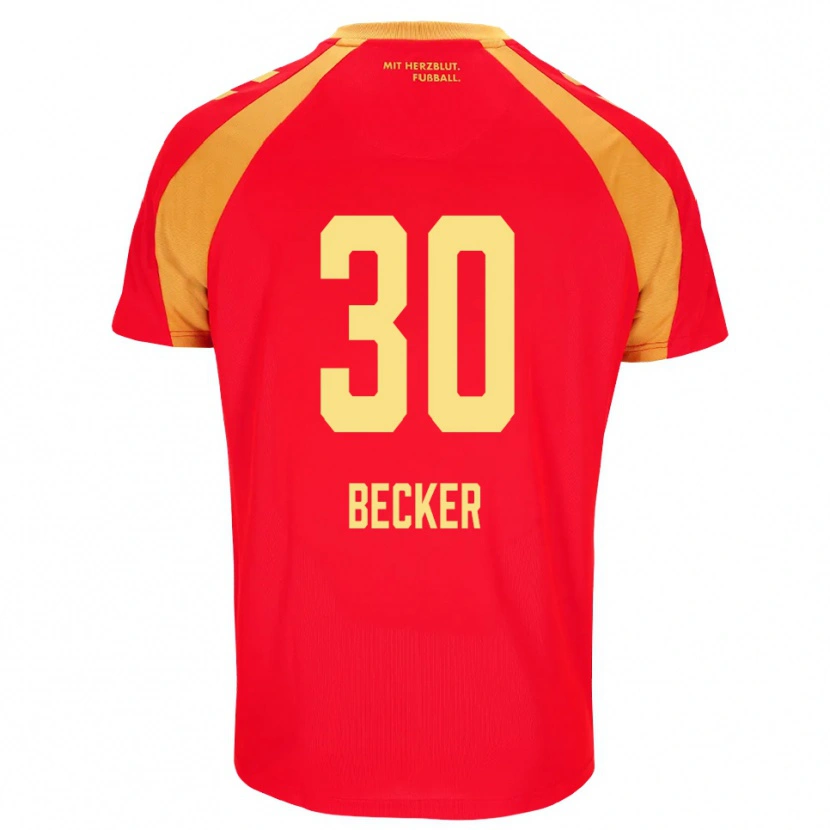 Danxen Kid Mark Becker #30 Red Orange Black Away Jersey 2026/27 T-Shirt