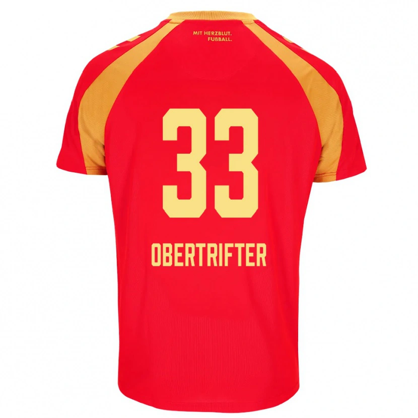 Danxen Kid Ben Obertrifter #33 Red Orange Black Away Jersey 2026/27 T-Shirt