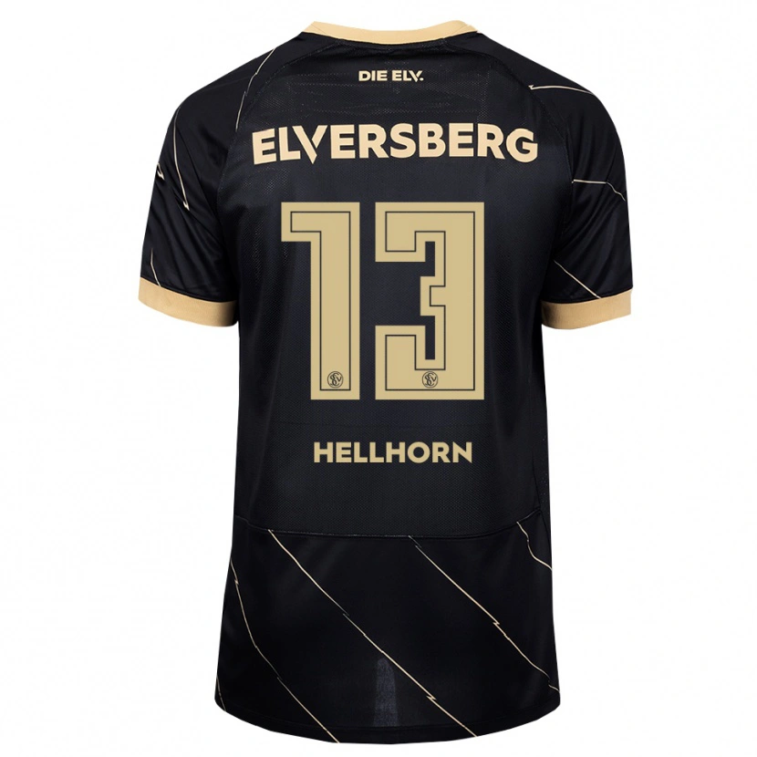Danxen Kid Denis Hellhorn #13 Black Brown Away Jersey 2026/27 T-Shirt
