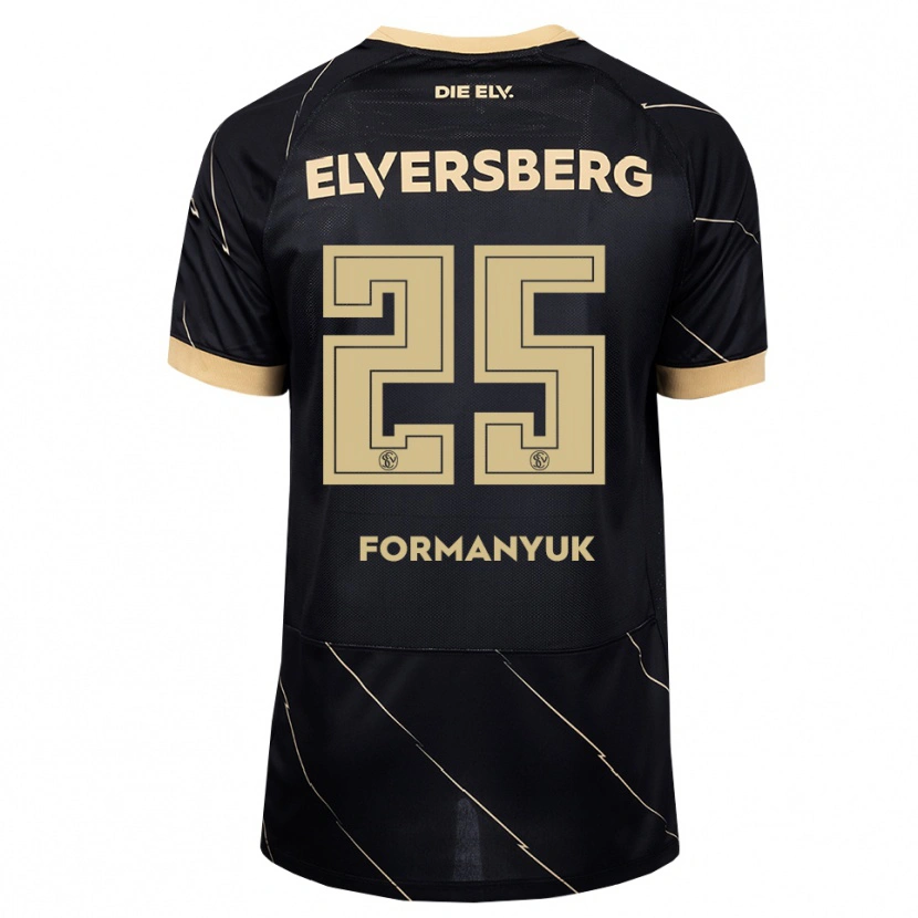 Danxen Kid Oleksandr Formanyuk #25 Black Brown Away Jersey 2026/27 T-Shirt