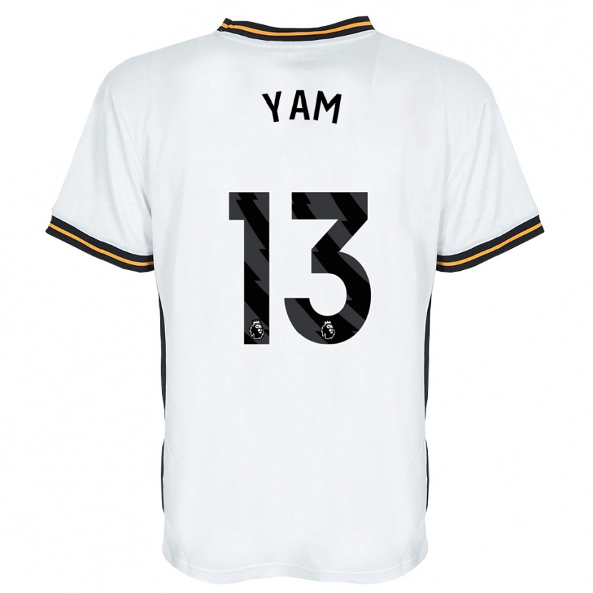 Danxen Kid Callum Yam #13 White Orange Black Away Jersey 2026/27 T-Shirt
