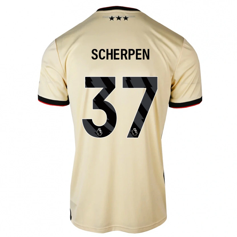 Danxen Kid Kjell Scherpen #37 Lemonchiffon Black Red Away Jersey 2026/27 T-Shirt